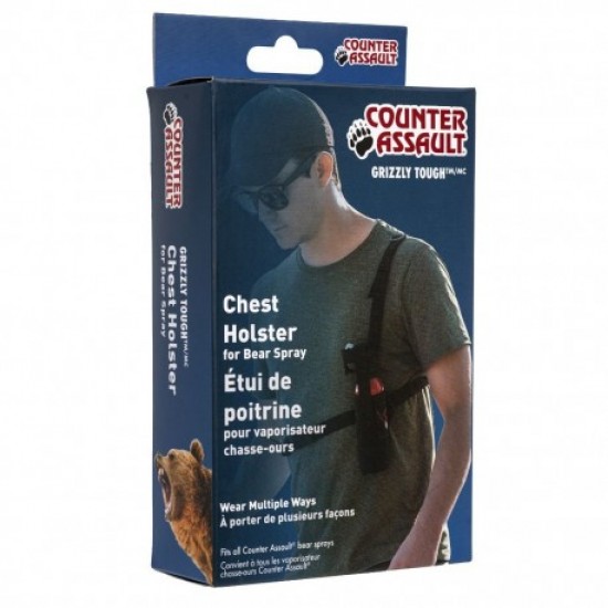 Husa spray autoaparare urs cu prindere la piept Counter Assault