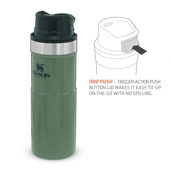 Cana STANLEY CLASSIC Trigger-Action verde 0.47L Cana STANLEY CLASSIC Trigger-Action verde 0.47L