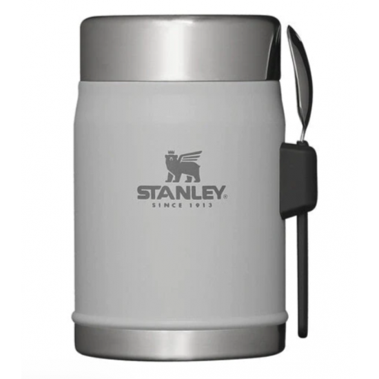 Termos cu lingura, Stanley, Otel, 9x13.7 cm, 0.4 l, Gri Termos cu lingura, Stanley, Otel, 9x13.7 cm, 0.4 l, Gri