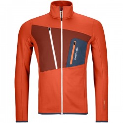 Bluza Ortovox Merino Fleece Grid Jacket barbati