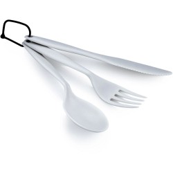 Set cuțit, furculiță, lingură GSI Outdoors Tekk Cutlery