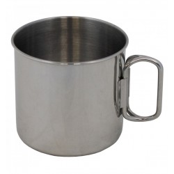 Cana inox 450 ml, cu maner pliabil