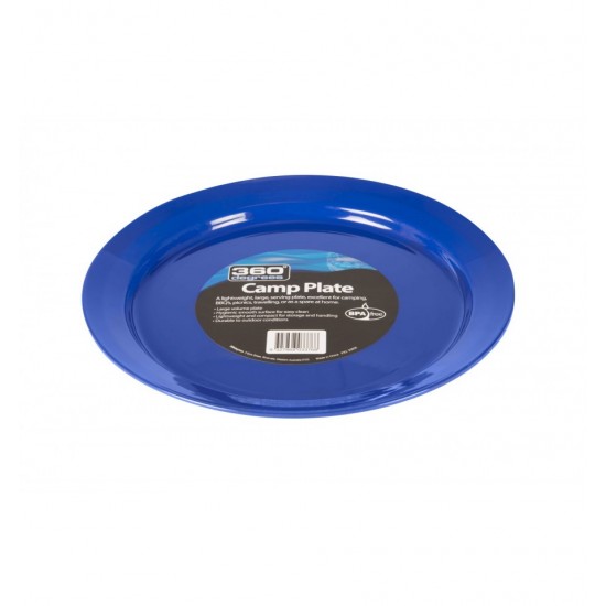 Farfurie camping 360 Degrees Camp Plate, diametru 25 cm, BPA free Farfurie camping 360 Degrees Camp Plate, diametru 25 cm, BPA free