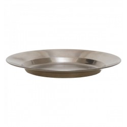 Farfurie inox camping, 25 x 2,5 cm, 220 g MFH