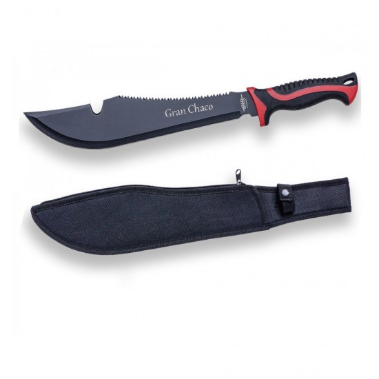 Maceta Joker Gran Chaco, lama inoxidabila 33 cm, cu dinti ferastrau si husa Maceta Joker Gran Chaco, lama inoxidabila 33 cm, cu dinti ferastrau si husa