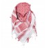 Shemagh rosu alb esarfa arab, 115 x 110 cm, 100% bumbac MFH